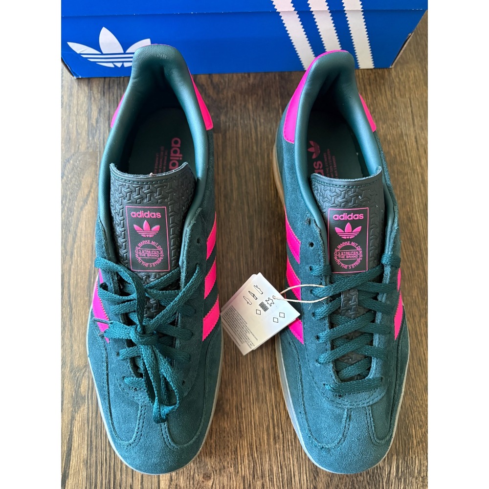 Adidas Gazelle Indoor Bliss Pink Purple Gum Sole Sneakers JS1416 Womens Size 11 - Picture 2 of 8